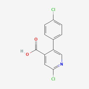 2-Chloro-5-(4-chlorophenyl)pyridine-4-carboxylic acid