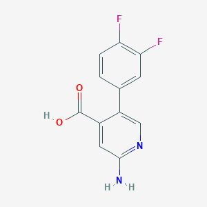 2-Amino-5-(3,4-difluorophenyl)pyridine-4-carboxylic acid