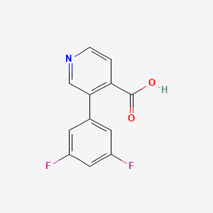 molecular formula C12H7F2NO2 B6388216 3-(3,5-Difluorophenyl)pyridine-4-carboxylic acid CAS No. 1262004-91-0