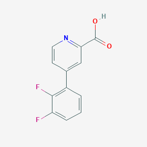 molecular formula C12H7F2NO2 B6388257 4-(2,3-Difluorophenyl)picolinic acid CAS No. 1261779-71-8