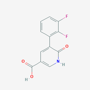 molecular formula C12H7F2NO3 B6388267 5-(2,3-Difluorophenyl)-6-hydroxynicotinic acid CAS No. 1261575-03-4