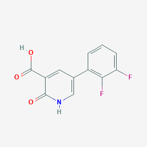 molecular formula C12H7F2NO3 B6388278 5-(2,3-Difluorophenyl)-2-hydroxynicotinic acid CAS No. 1261765-34-7