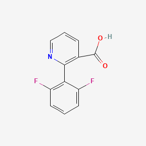 molecular formula C12H7F2NO2 B6388296 2-(2,6-Difluorophenyl)pyridine-3-carboxylic acid CAS No. 1261954-54-4