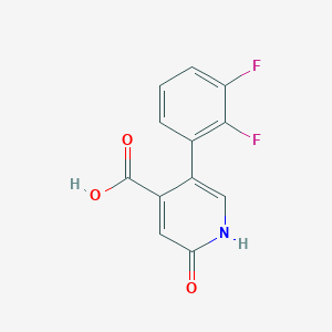 molecular formula C12H7F2NO3 B6388310 5-(2,3-Difluorophenyl)-2-hydroxyisonicotinic acid CAS No. 1261618-63-6