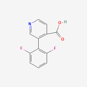 molecular formula C12H7F2NO2 B6388314 3-(2,6-Difluorophenyl)pyridine-4-carboxylic acid CAS No. 1261920-55-1