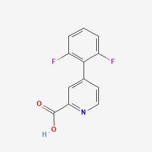 molecular formula C12H7F2NO2 B6388316 4-(2,6-Difluorophenyl)picolinic acid CAS No. 1261896-87-0