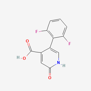 5-(2,6-Difluorophenyl)-2-hydroxyisonicotinic acid