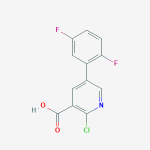 2-Chloro-5-(2,5-difluorophenyl)pyridine-3-carboxylic acid