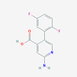 2-Amino-5-(2,5-difluorophenyl)pyridine-4-carboxylic acid