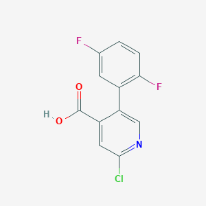 2-Chloro-5-(2,5-difluorophenyl)pyridine-4-carboxylic acid