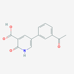 5-(3-Acetylphenyl)-2-hydroxynicotinic acid