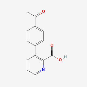 3-(4-Acetylphenyl)picolinic acid