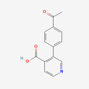 3-(4-Acetylphenyl)isonicotinic acid, 95%