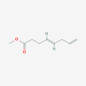 molecular formula C9H14O2 B063885 甲基(4E)-八-4,7-二烯酸酯 CAS No. 189440-77-5