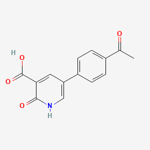 5-(4-Acetylphenyl)-2-hydroxynicotinic acid