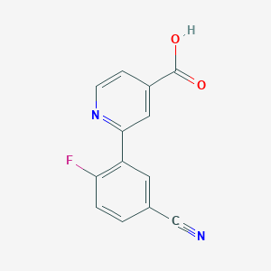 molecular formula C13H7FN2O2 B6388517 MFCD18317278 CAS No. 1261931-54-7