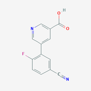 molecular formula C13H7FN2O2 B6388564 MFCD18317281 CAS No. 1261950-93-9