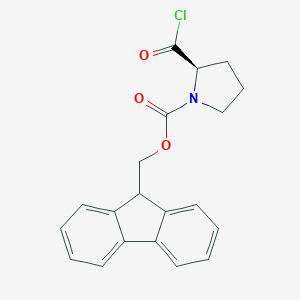 molecular formula C20H18ClNO3 B063886 Fmoc-D-Prolyl chloride CAS No. 171905-37-6