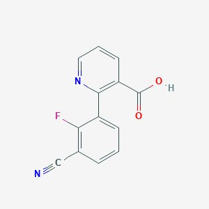 molecular formula C13H7FN2O2 B6388630 MFCD18317297 CAS No. 1262005-32-2