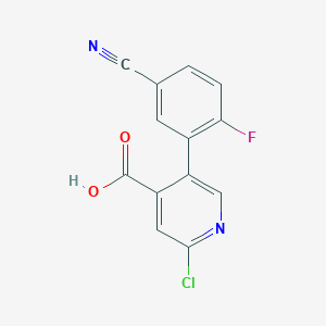 molecular formula C13H6ClFN2O2 B6388634 MFCD18317294 CAS No. 1261898-76-3