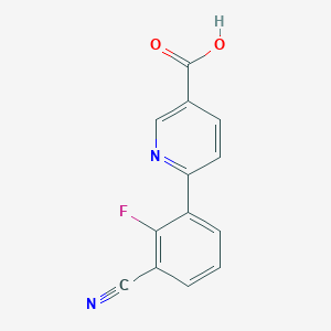 6-(3-Cyano-2-fluorophenyl)nicotinic acid, 95%