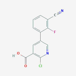 molecular formula C13H6ClFN2O2 B6388677 MFCD18317310 CAS No. 1261948-70-2