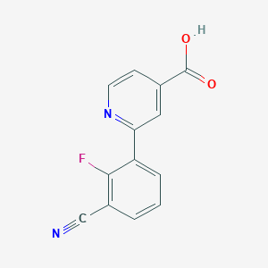 molecular formula C13H7FN2O2 B6388679 MFCD18317295 CAS No. 1261890-10-1