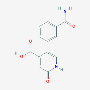 5-(3-Aminocarbonylphenyl)-2-hydroxyisonicotinic acid