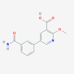 molecular formula C14H12N2O4 B6388739 MFCD18317318 CAS No. 1261931-69-4