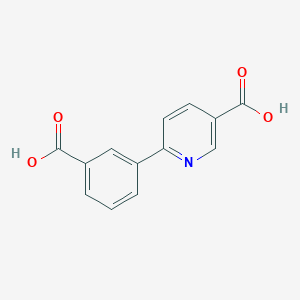 molecular formula C13H9NO4 B6388783 6-(3-Carboxyphenyl)pyridine-3-carboxylic acid CAS No. 1261921-35-0