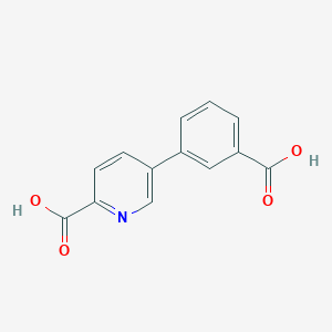 molecular formula C13H9NO4 B6388797 5-(3-Carboxyphenyl)picolinic acid CAS No. 1261905-50-3