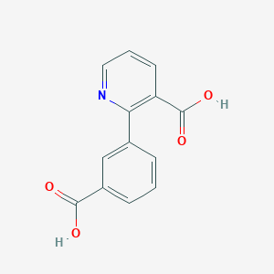 molecular formula C13H9NO4 B6388800 2-(3-CARBOXYPHENYL)NICOTINIC ACID CAS No. 1261921-31-6