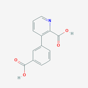 molecular formula C13H9NO4 B6388808 3-(3-Carboxyphenyl)picolinic acid CAS No. 1261912-82-6