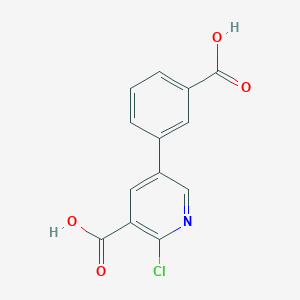 5-(3-Carboxyphenyl)-2-chloropyridine-3-carboxylic acid