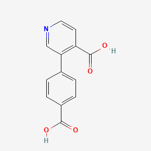 molecular formula C13H9NO4 B6388830 3-(4-Carboxyphenyl)isonicotinic acid, 95% CAS No. 1261963-48-7