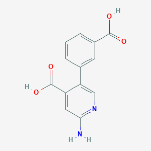 2-Amino-5-(3-carboxyphenyl)pyridine-4-carboxylic acid