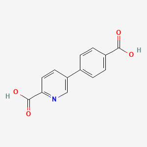 molecular formula C13H9NO4 B6388865 5-(4-Carboxyphenyl)picolinic acid CAS No. 1261898-79-6