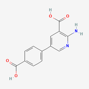 2-Amino-5-(4-carboxyphenyl)pyridine-3-carboxylic acid