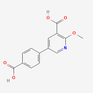 molecular formula C14H11NO5 B6388895 MFCD18317350 CAS No. 1261968-74-4