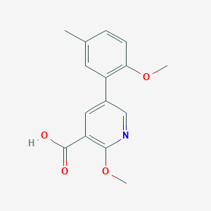 molecular formula C15H15NO4 B6388979 MFCD18317367 CAS No. 1261912-88-2