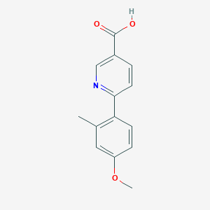 molecular formula C14H13NO3 B6388997 MFCD18317373 CAS No. 1261921-71-4