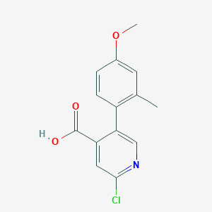 molecular formula C14H12ClNO3 B6389065 MFCD18317384 CAS No. 1261932-97-1