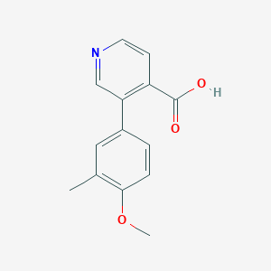 molecular formula C14H13NO3 B6389073 MFCD18317385 CAS No. 1261922-00-2