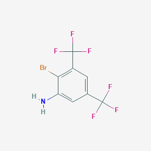 B063891 2-Bromo-3,5-bis(trifluoromethyl)aniline CAS No. 174824-16-9