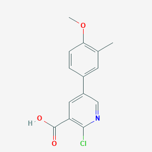 molecular formula C14H12ClNO3 B6389120 MFCD18317394 CAS No. 1261931-00-3