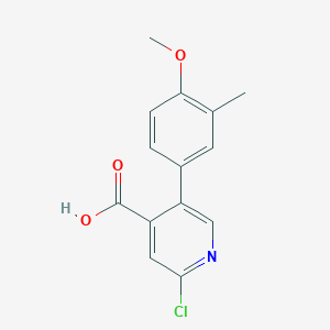 molecular formula C14H12ClNO3 B6389139 MFCD18317395 CAS No. 1261963-77-2