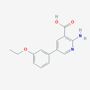 2-Amino-5-(3-ethoxyphenyl)pyridine-3-carboxylic acid