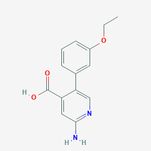 2-Amino-5-(3-ethoxyphenyl)pyridine-4-carboxylic acid