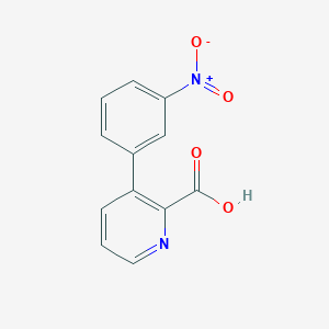 molecular formula C12H8N2O4 B6389195 3-(3-Nitrophenyl)picolinic acid CAS No. 1261931-16-1