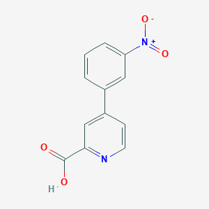 molecular formula C12H8N2O4 B6389203 4-(3-Nitrophenyl)picolinic acid CAS No. 1261890-28-1